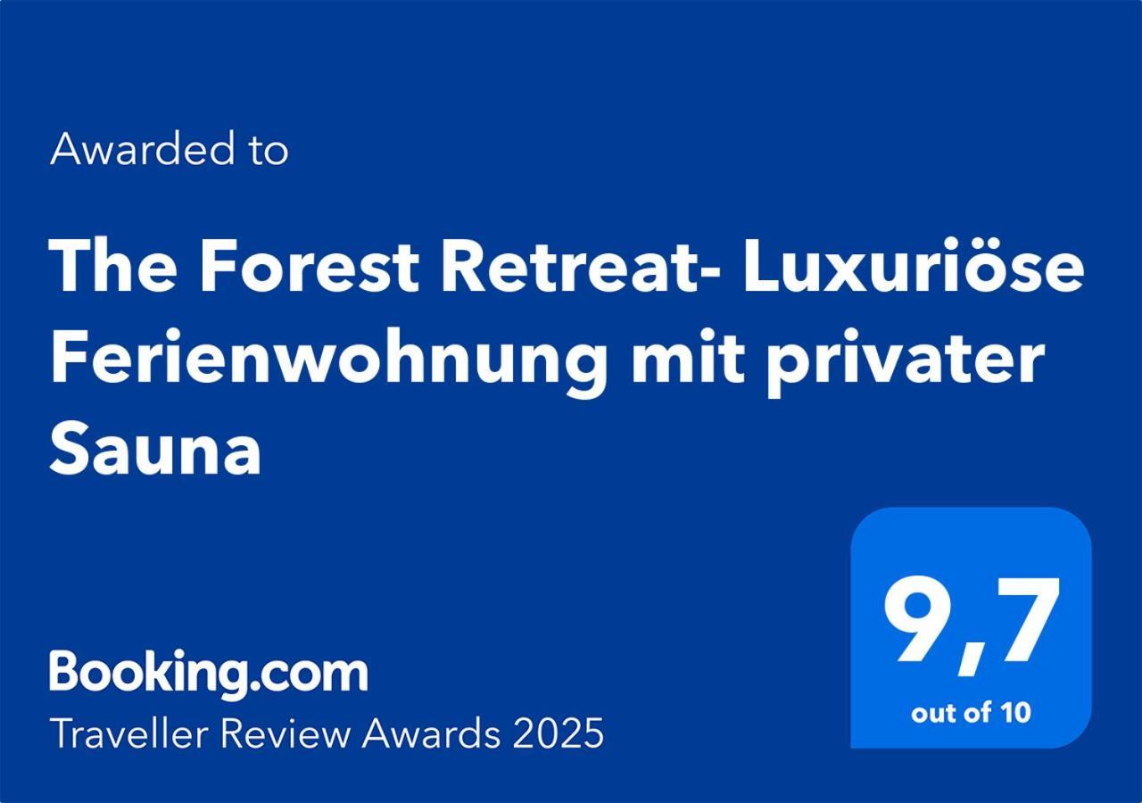 The Forest Retreat- Luxurioese Ferienwohnung Mit Privater Sauna Wermelskirchen Dış mekan fotoğraf